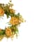 24" Yellow Peony Artificial Fall Harvest Twig Wreath